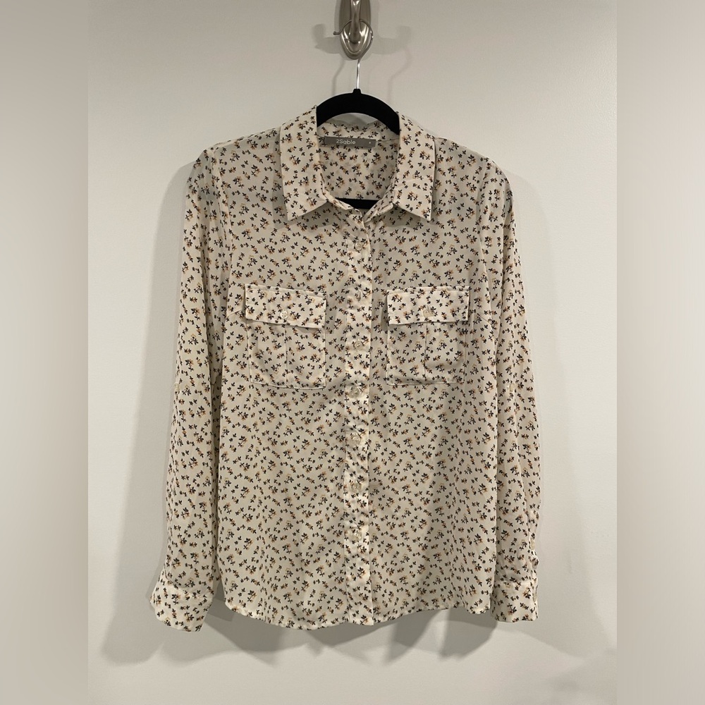 Floral Button Down Blouse
